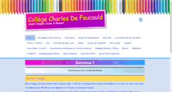 Desktop Screenshot of collegecharlesdefoucauld.org