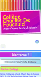 Mobile Screenshot of collegecharlesdefoucauld.org